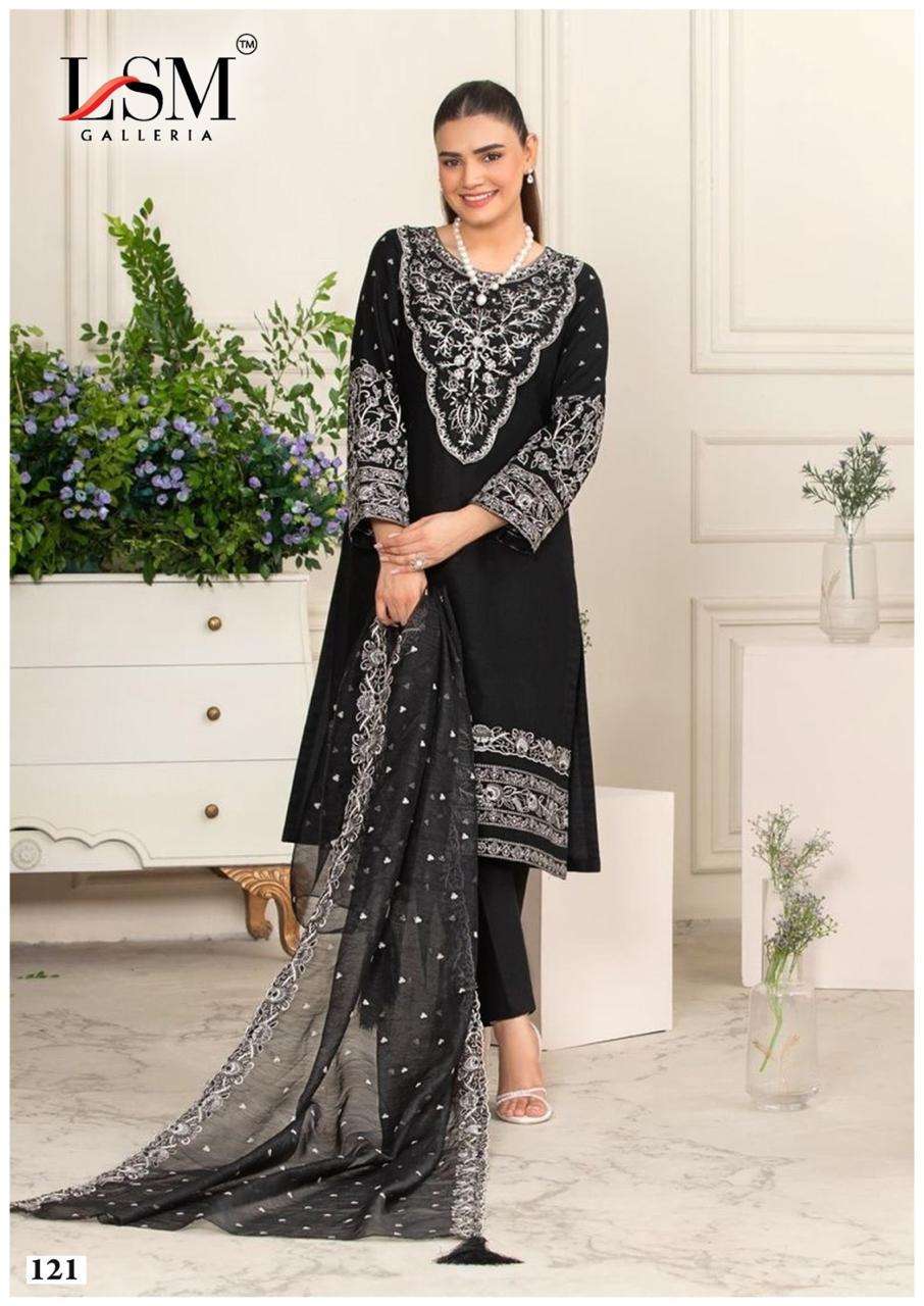 BLACK & WHITE LUXURY HEAVY LAWN COLLECTION VOL - 02 BY LSM GALLERIA - 01