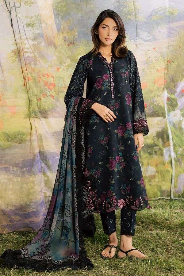 Bloom Embroidered Printed Doria Lawn 2026 by Nureh-03