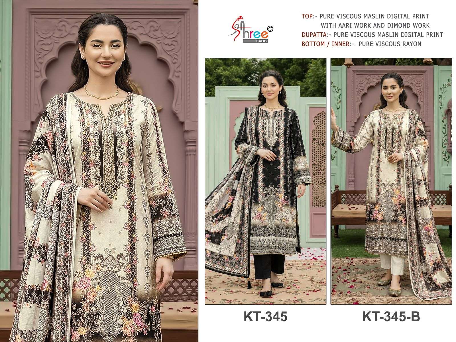 DESIGN NO. KT - 345 BY SHREE FABS - 01 - 02