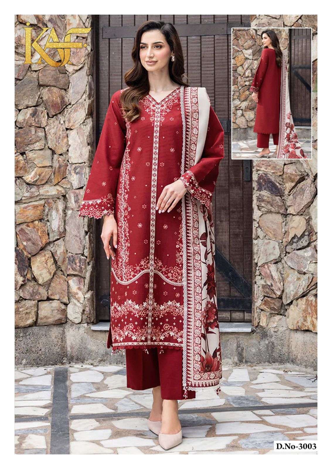 EVAYRA GULAAL VOL - 03 OPEN & MODEL PIC BY KAF FABRIC - 03
