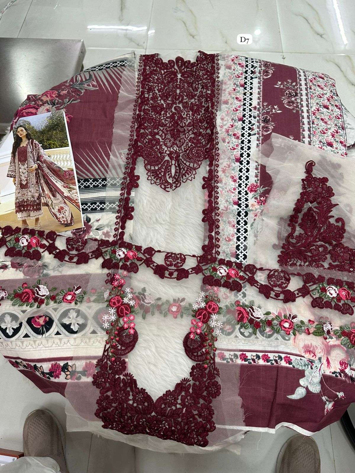 Falah Premium Cotton Collection Code - 50023 By Falah Designer Suits - 01 - 08 A