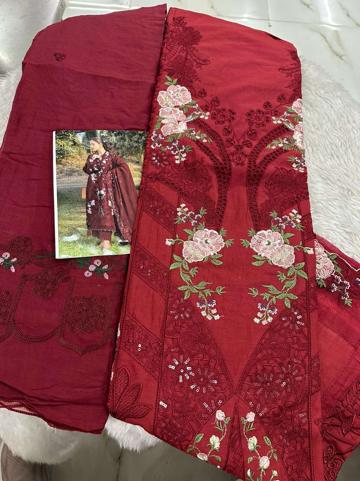 Falah Premium Cotton Collection Code - 50025 By Falah Designer Suits - 04