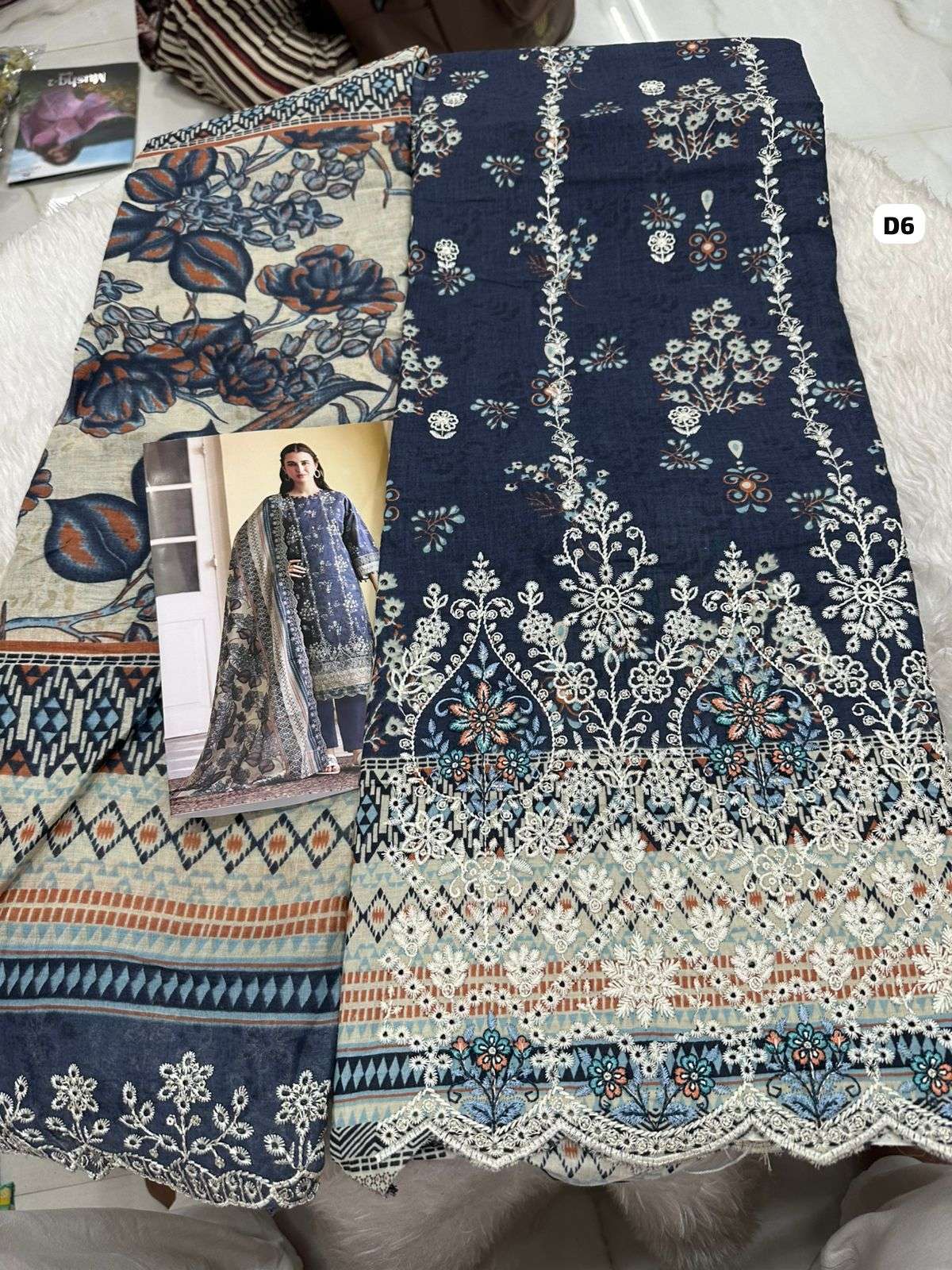 Falah Premium Cotton Collection Code - 50033 By Falah Designer Suits  - 02