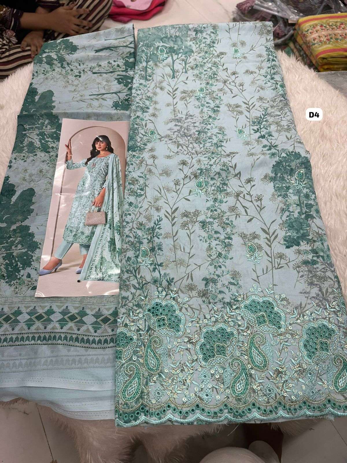 Falah Premium Cotton Collection Code - 50035 By Falah Designer Suits - 01 - 04