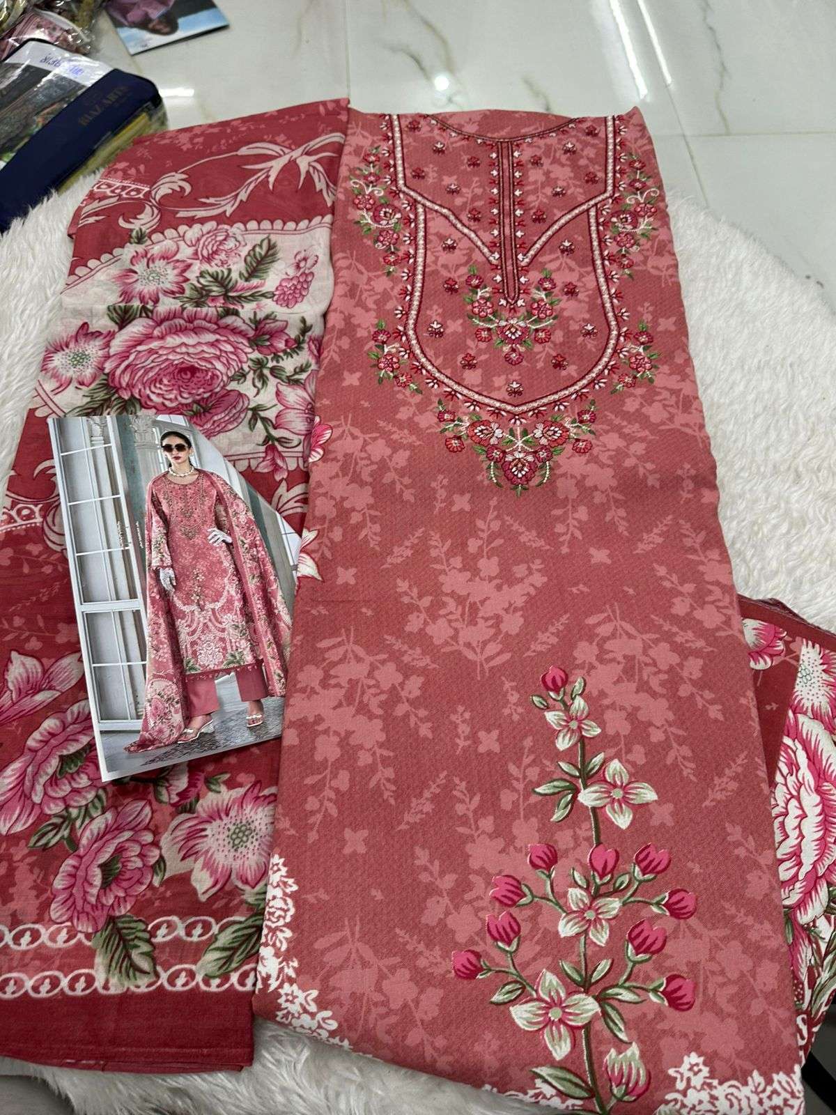 Falah Premium Cotton Collection Code - 50036 By Falah Designer Suits - 01 - 08