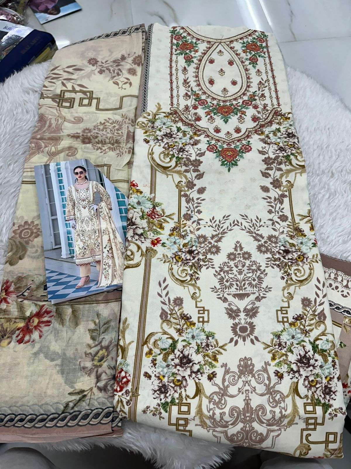 Falah Premium Cotton Collection Code - 50036 By Falah Designer Suits - 02