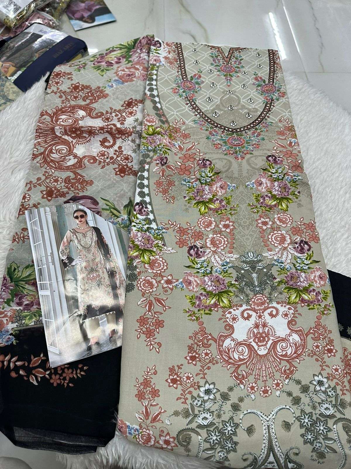 Falah Premium Cotton Collection Code - 50036 By Falah Designer Suits - 05