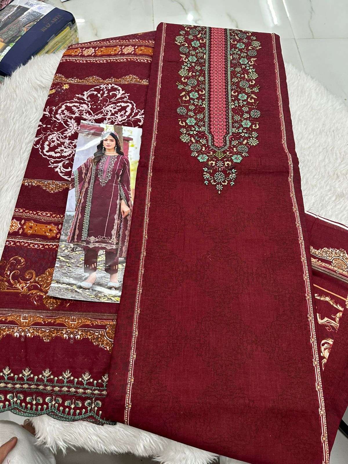 Falah Premium Cotton Collection Code - 50037 By Falah Designer Suits - 04