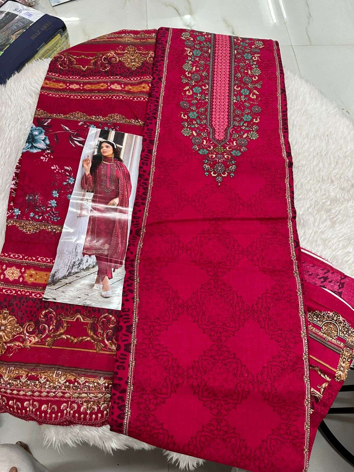 Falah Premium Cotton Collection Code - 50037 By Falah Designer Suits - 05