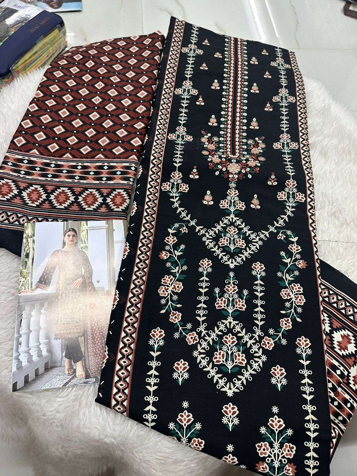 Falah Premium Cotton Collection Code - 50041 By Falah Designer Suits - 02