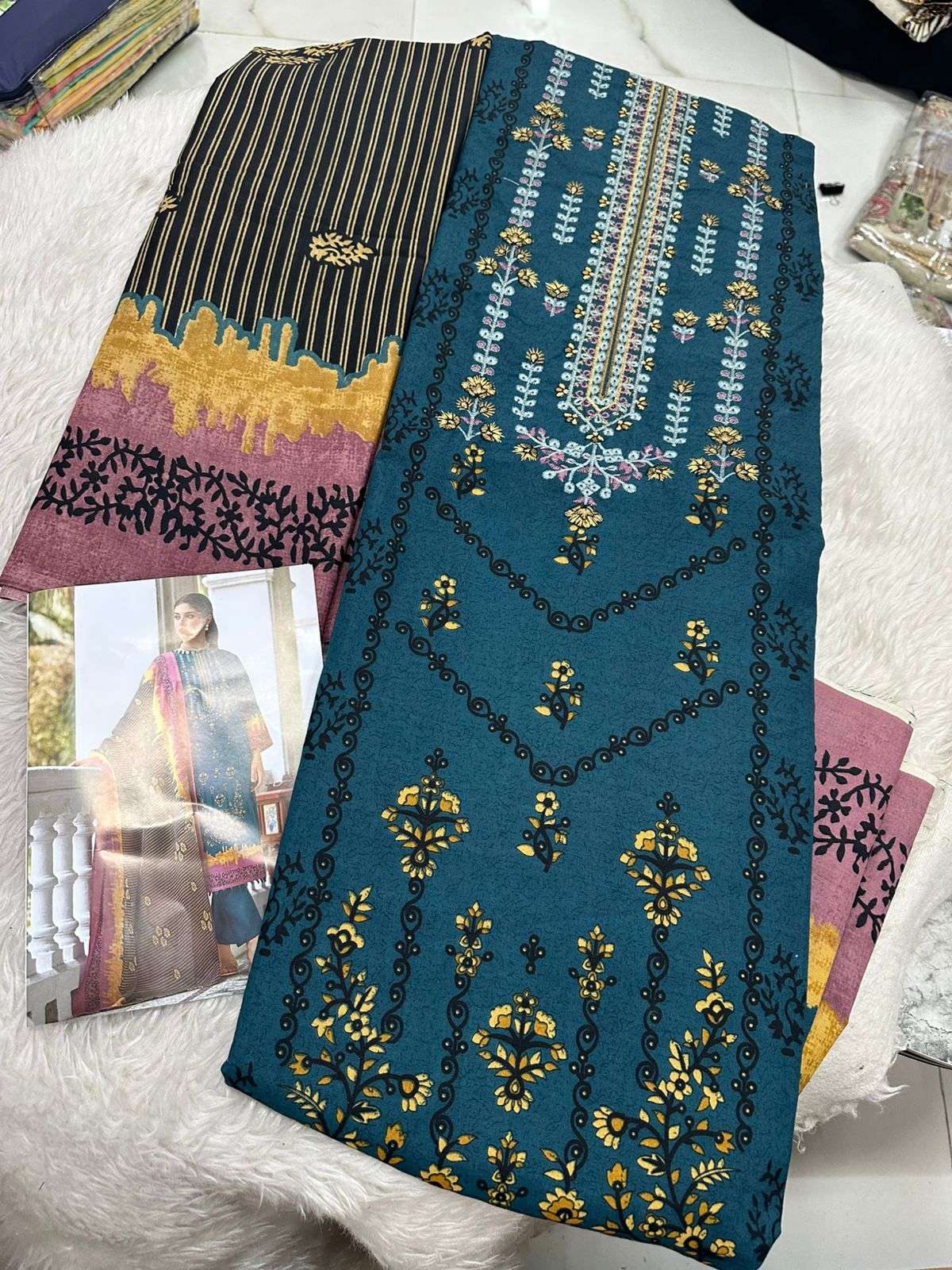 Falah Premium Cotton Collection Code - 50041 By Falah Designer Suits - 07