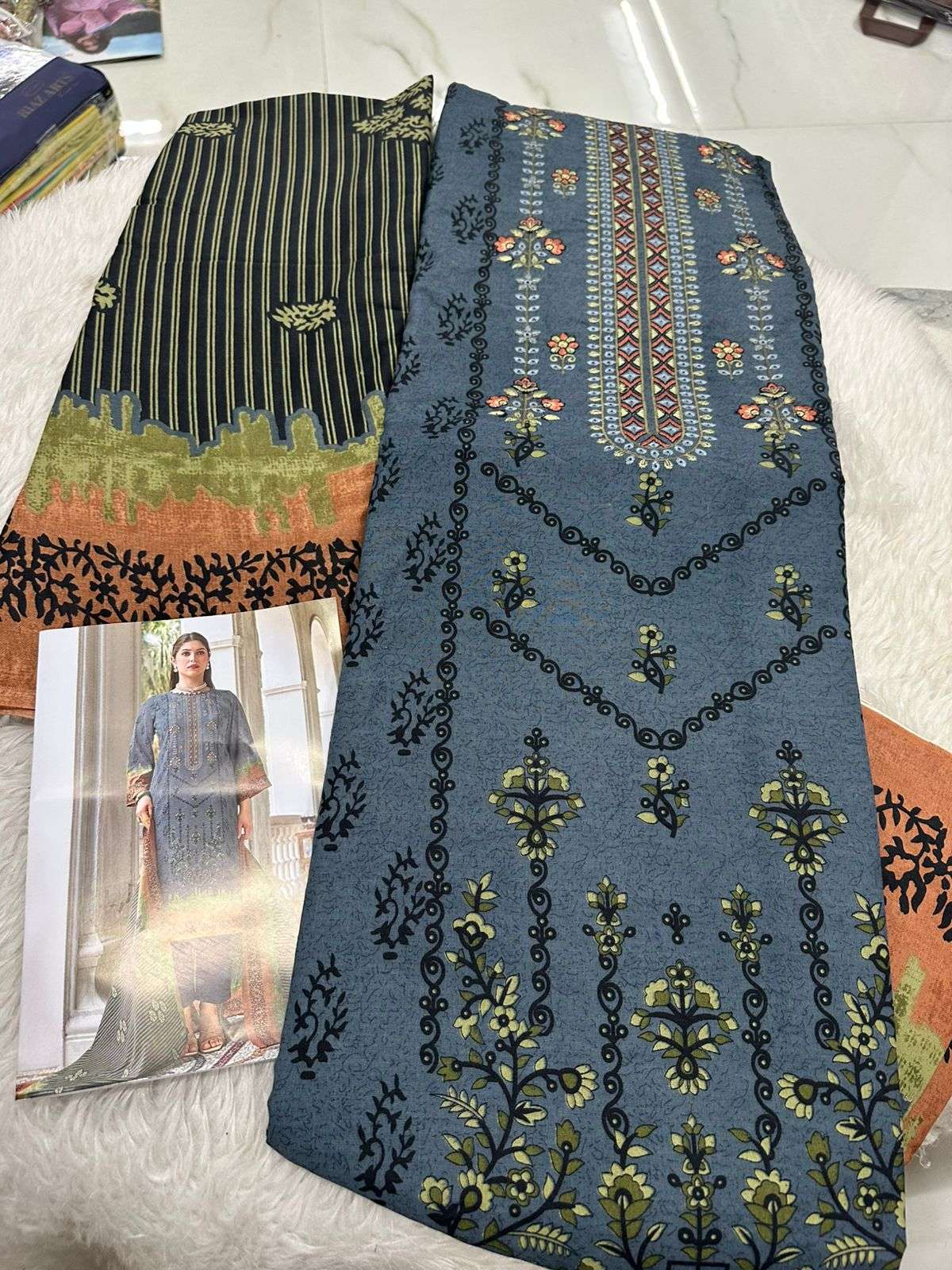 Falah Premium Cotton Collection Code - 50041 By Falah Designer Suits - 08