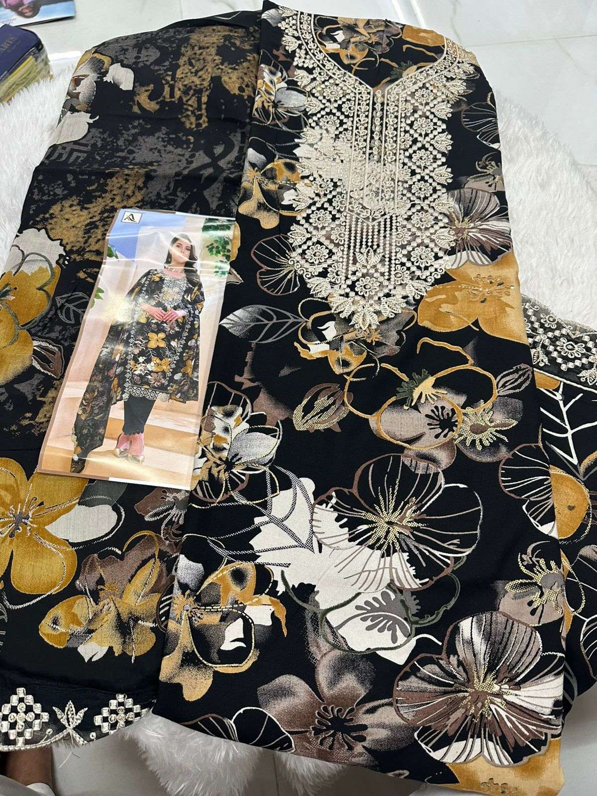 Falah Premium Cotton Collection Code - 50042 By Falah Designer Suits - 01 - 06