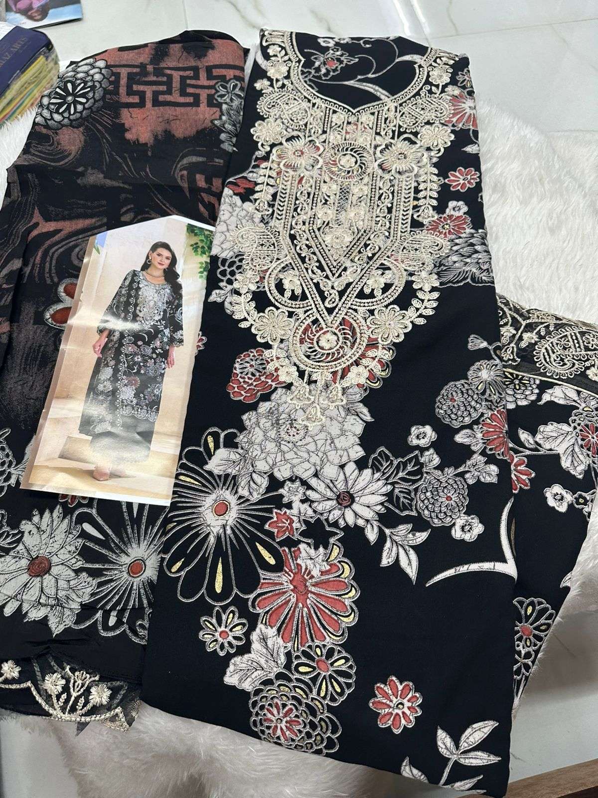 Falah Premium Cotton Collection Code - 50042 By Falah Designer Suits - 03