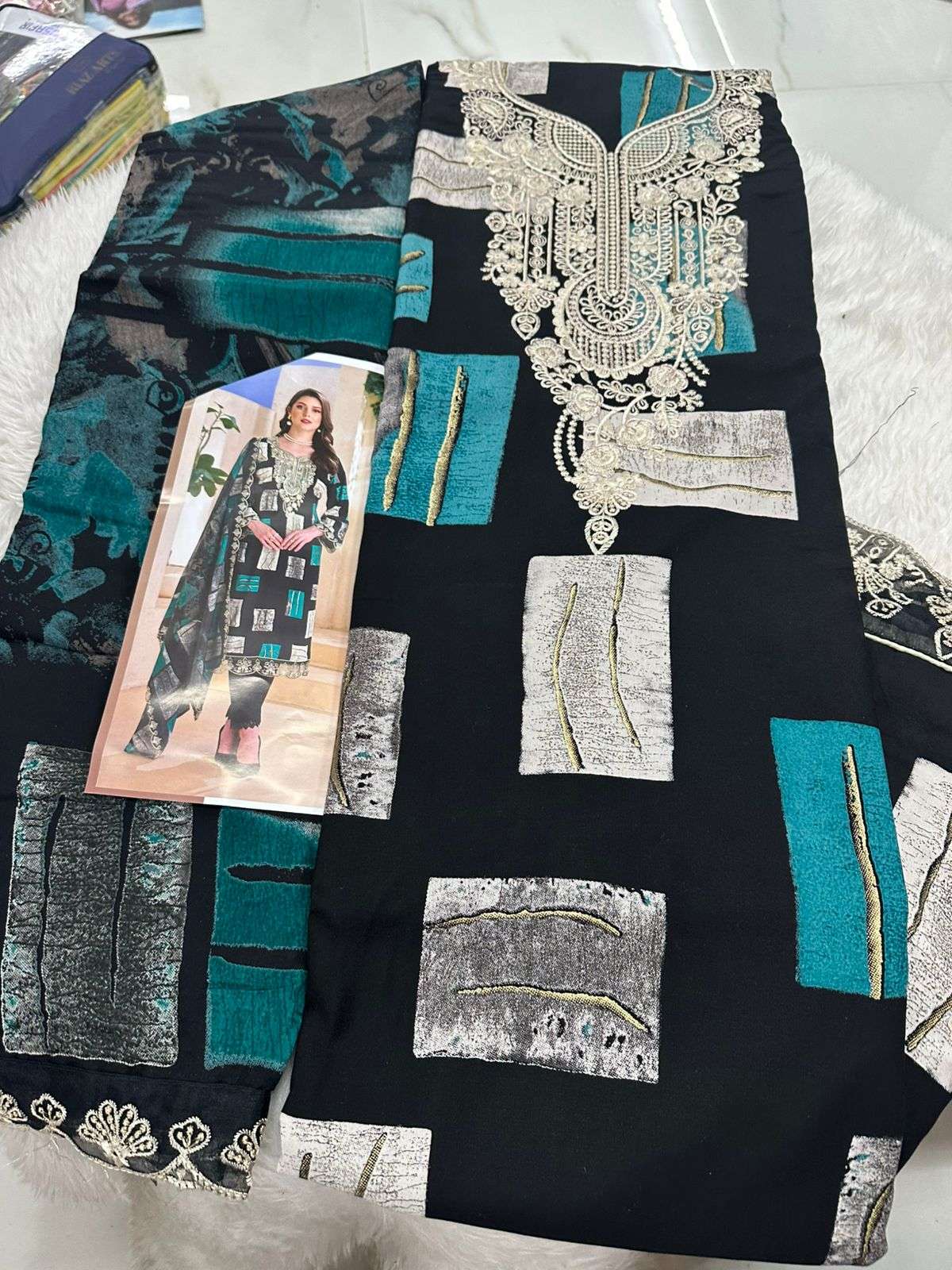 Falah Premium Cotton Collection Code - 50042 By Falah Designer Suits - 05