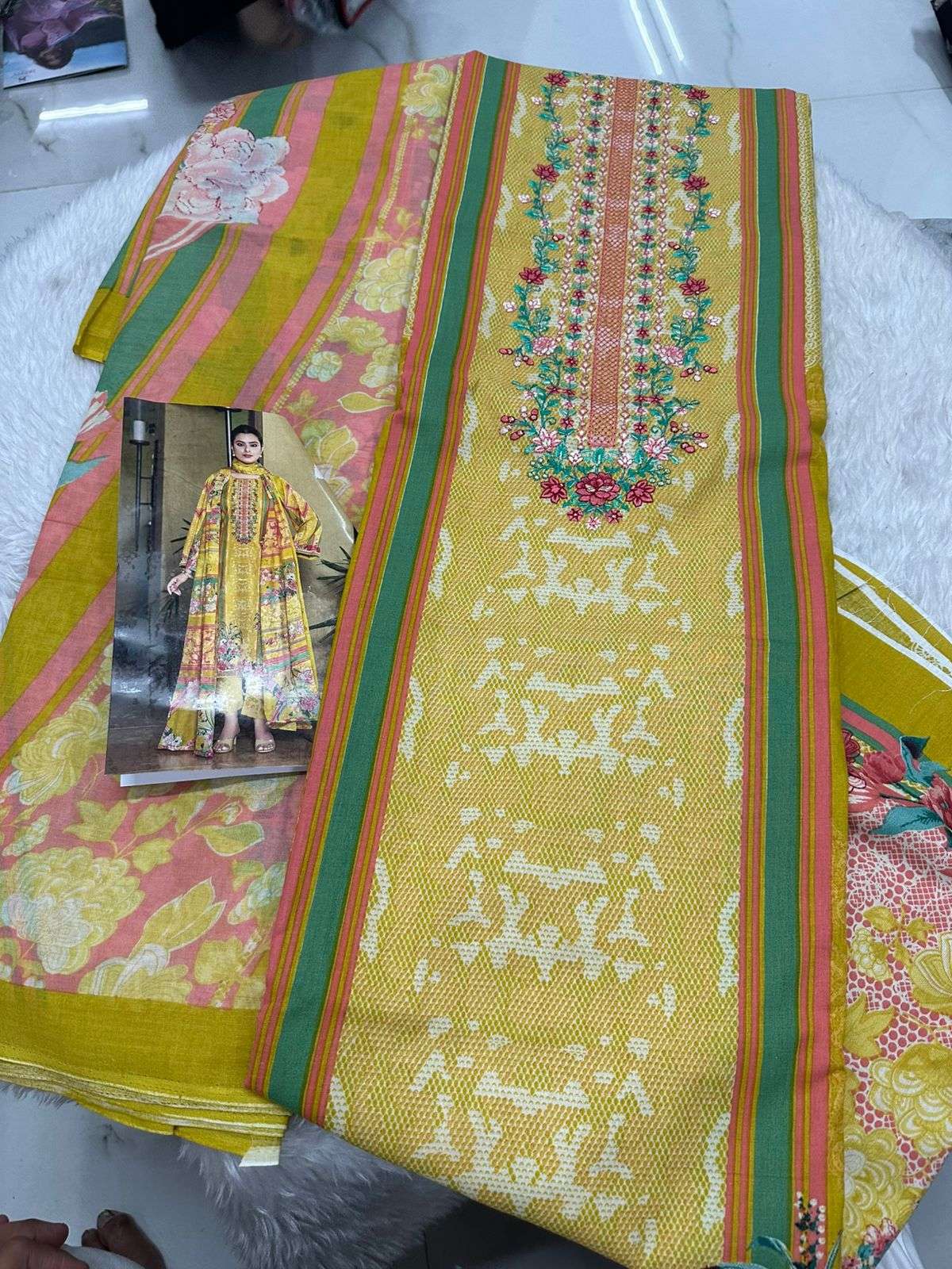 Falah Premium Cotton Collection Code - 50043 By Falah Designer Suits - 05