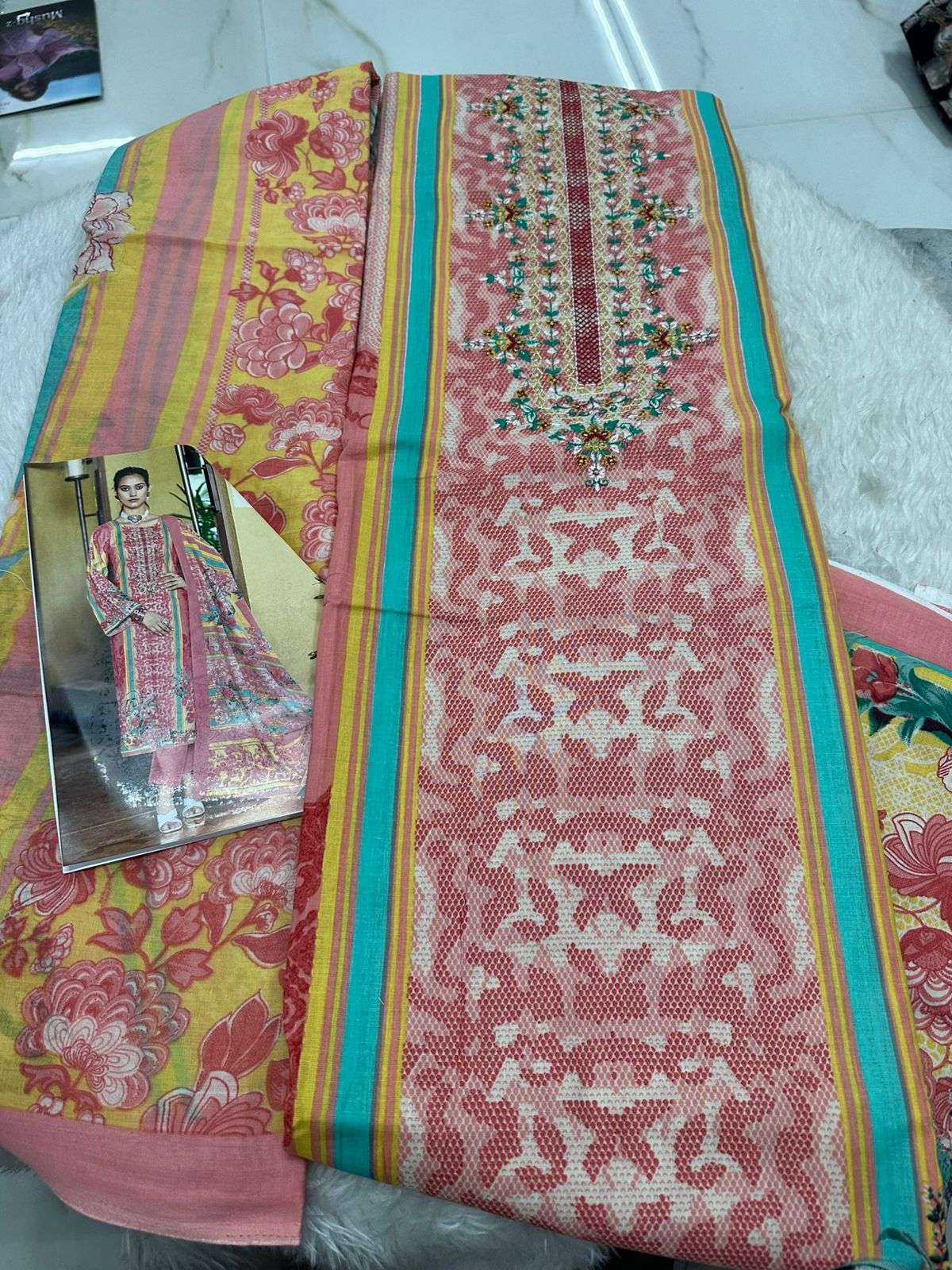 Falah Premium Cotton Collection Code - 50043 By Falah Designer Suits - 06