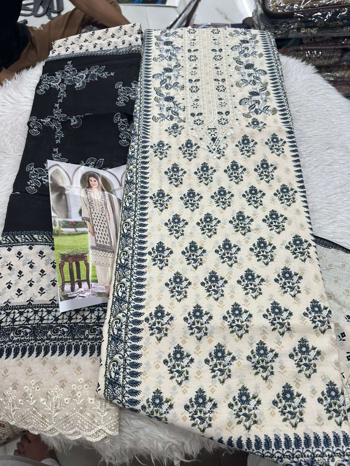 Falah Premium Cotton Collection Code - 50044 By Falah Designer Suits - 01 - 08