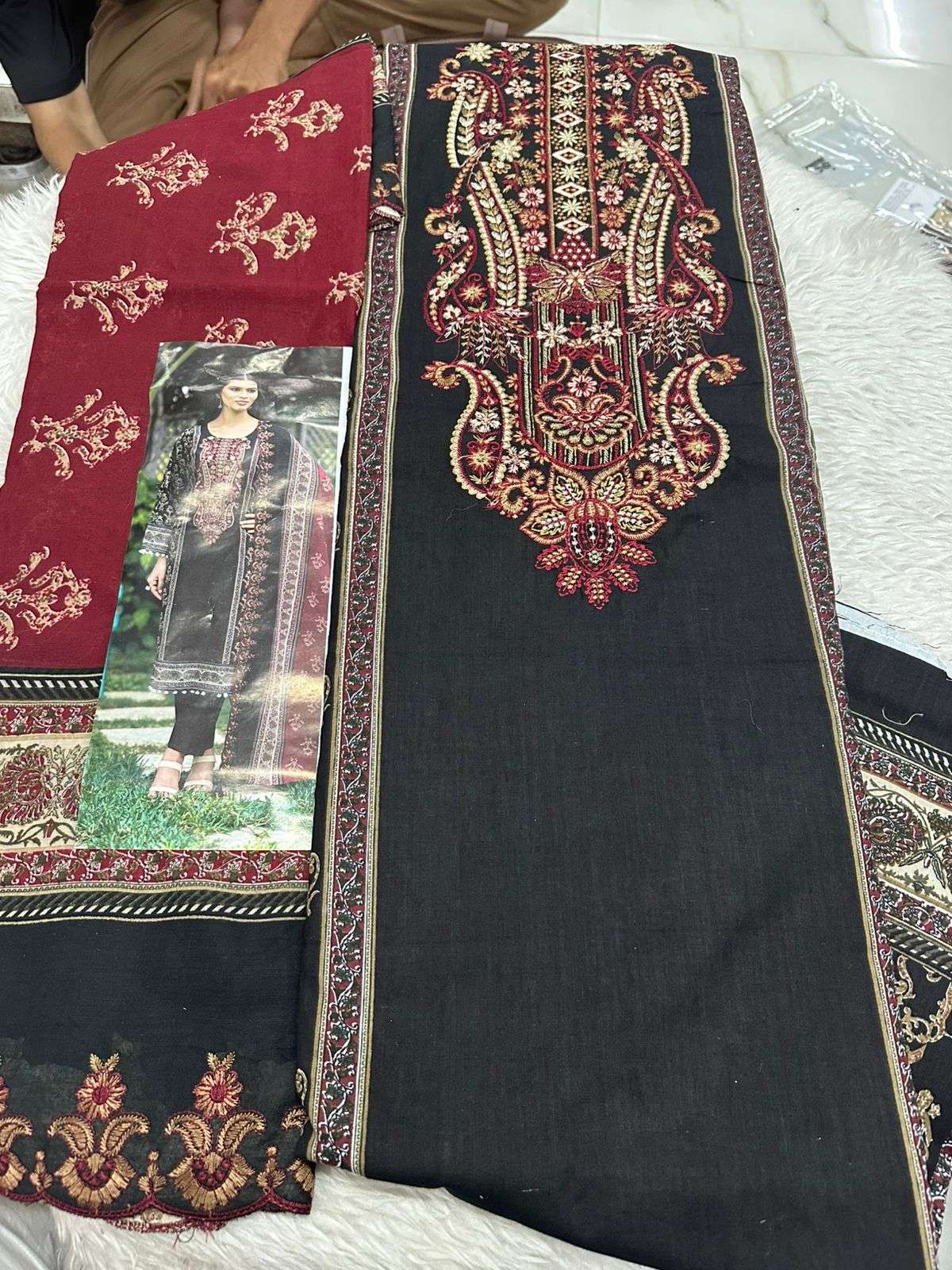 Falah Premium Cotton Collection Code - 50047 By Falah Designer Suits - 01