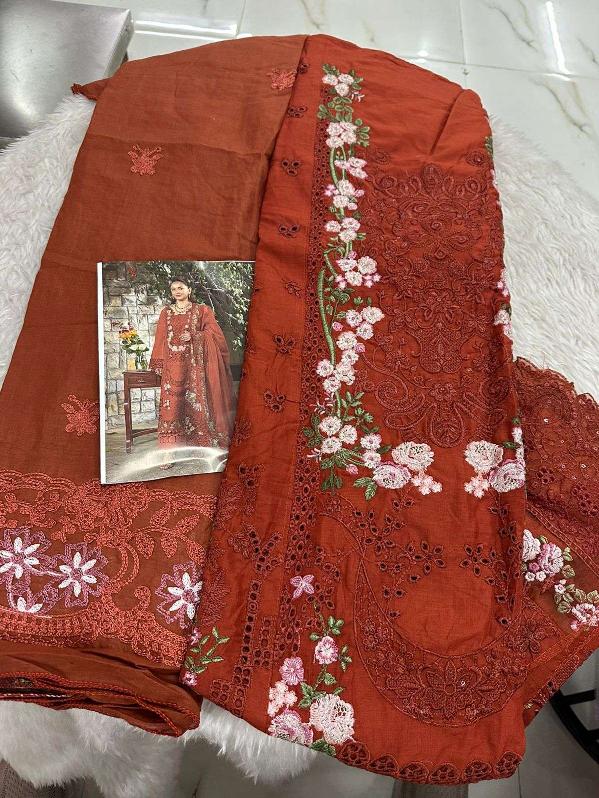 Falah Premium Cotton Collection Code - 50048 By Falah Designer Suits - 01 - 04