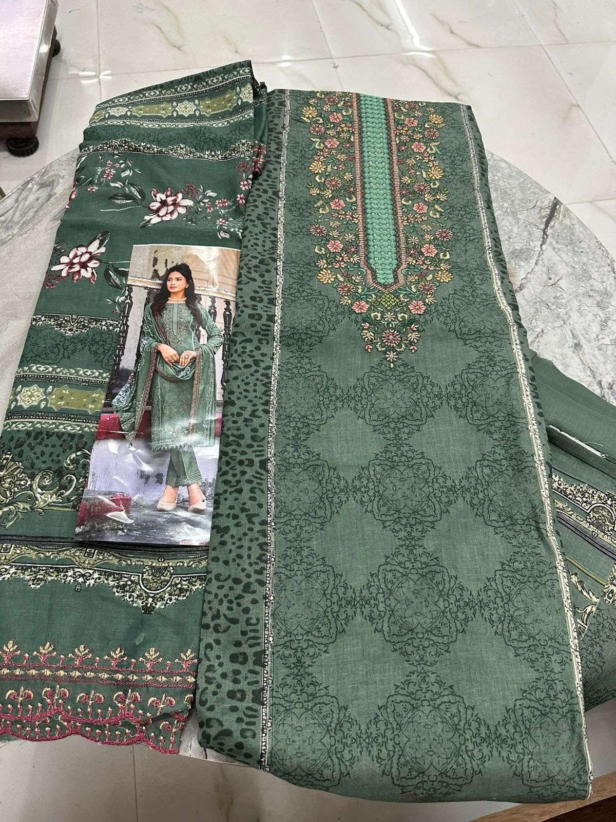 Falah Premium Cotton Collection Code - 50055 By Falah Designer Suits - 01 - 04