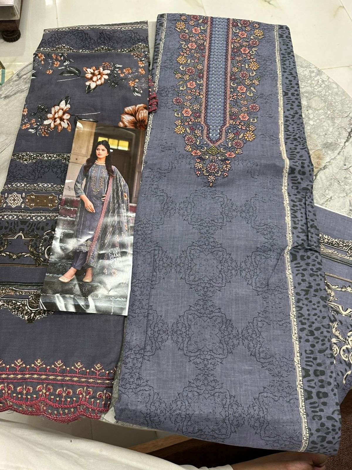 Falah Premium Cotton Collection Code - 50055 By Falah Designer Suits - 03
