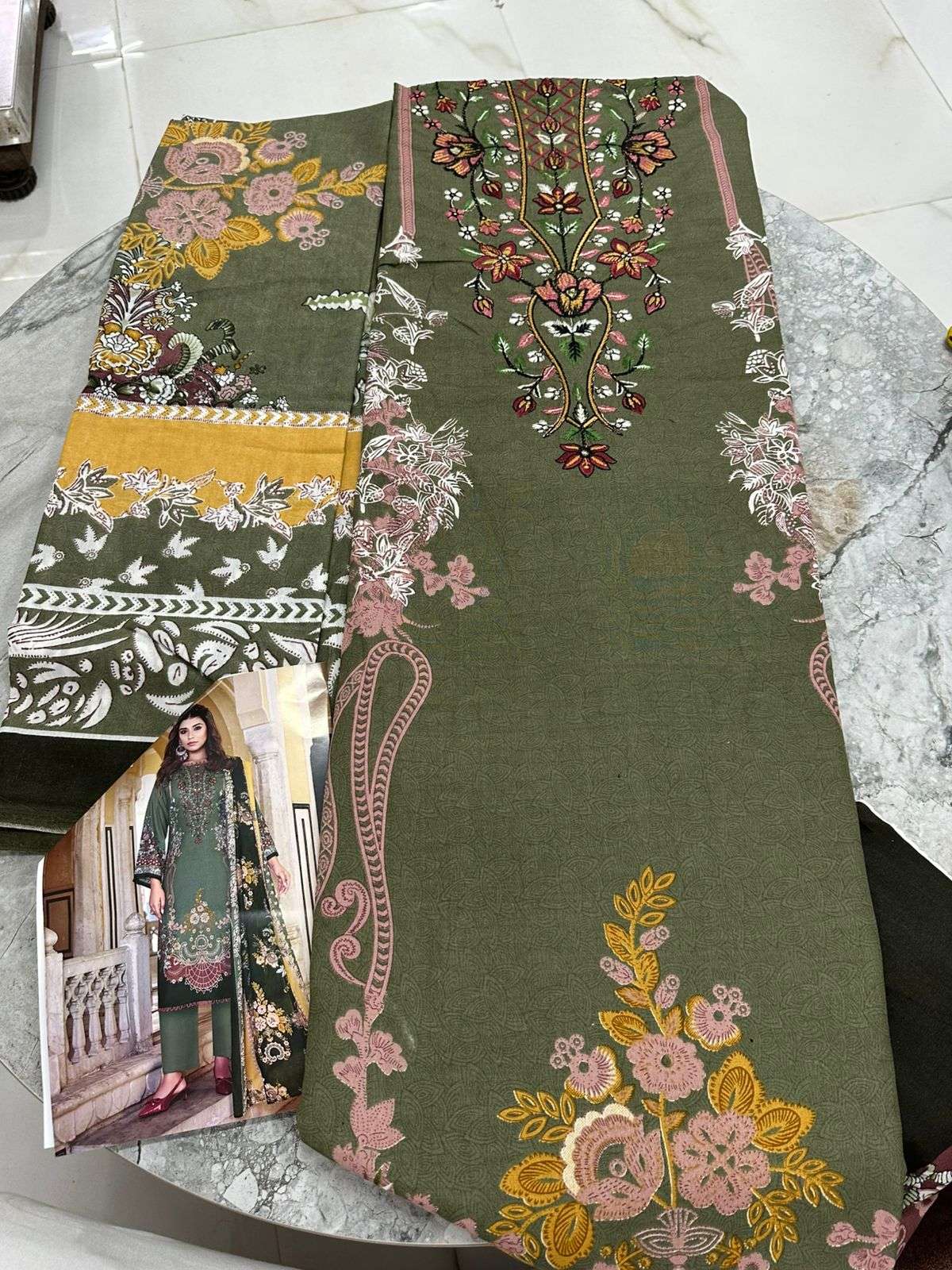 Falah Premium Cotton Collection Code - 50056 By Falah Designer Suits - 02