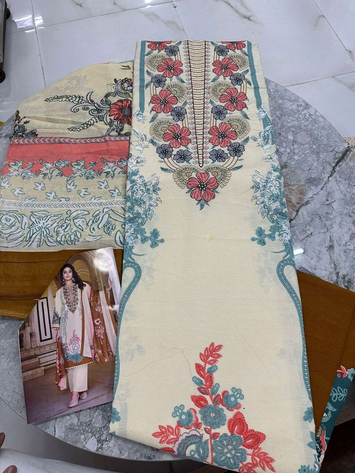 Falah Premium Cotton Collection Code - 50056 By Falah Designer Suits - 07