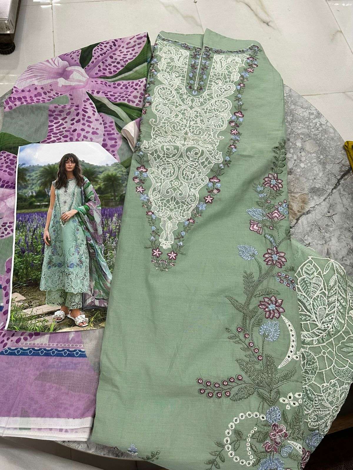 Falah Premium Cotton Collection Code - 50057 By Falah Designer Suits - 02