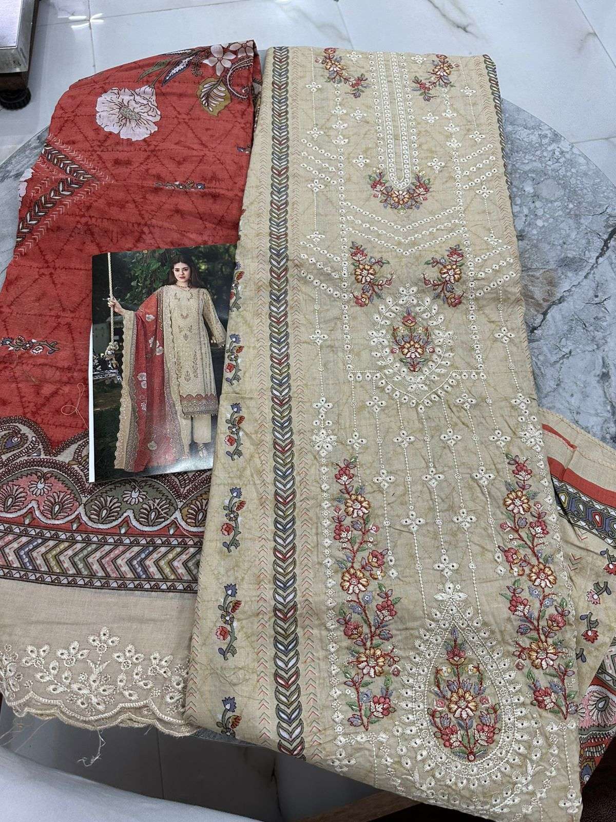 Falah Premium Cotton Collection Code - 50059 By Falah Designer Suits - 05