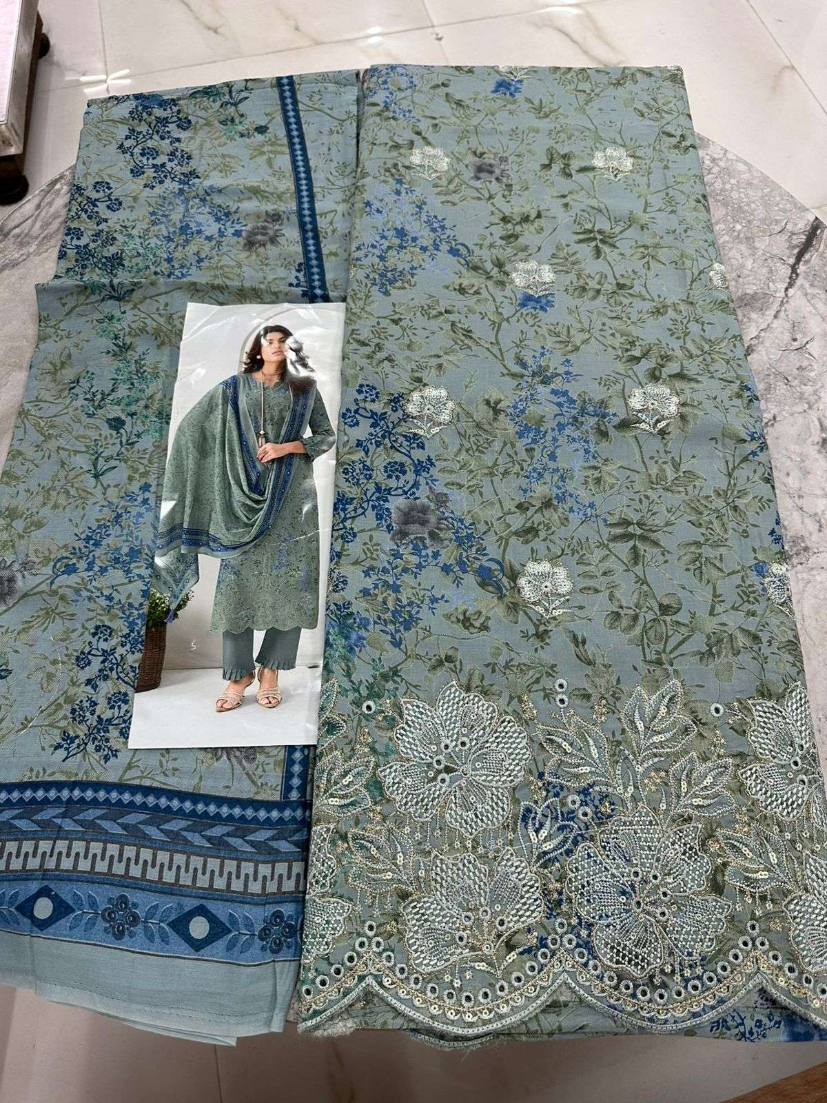 Falah Premium Cotton Collection Code - 50060 By Falah Designer Suits - 01 - 04