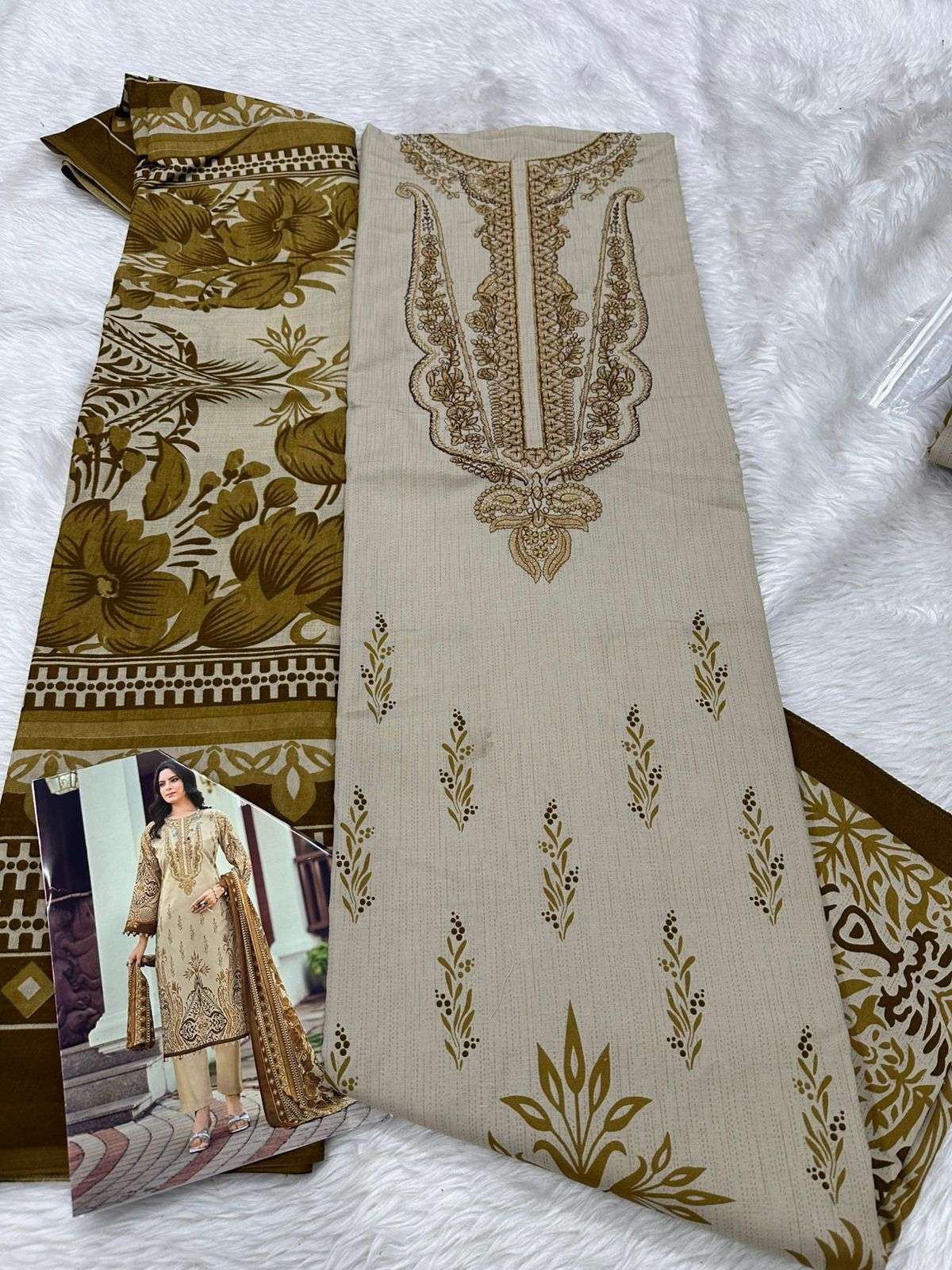 Falah Premium Cotton Collection Code - 50064 By Falah Designer Suits - 08