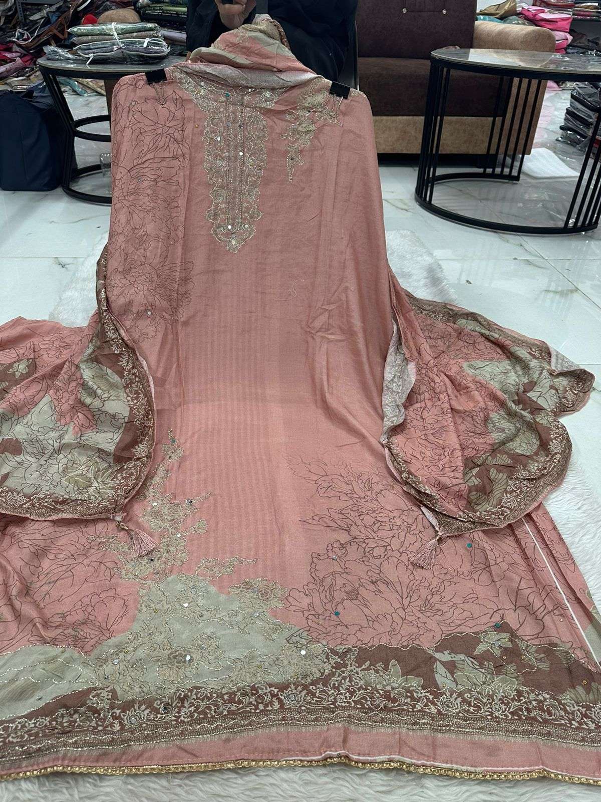 Falah Premium Maslin Collection Code - 50052 By Falah Designer Suits - 02