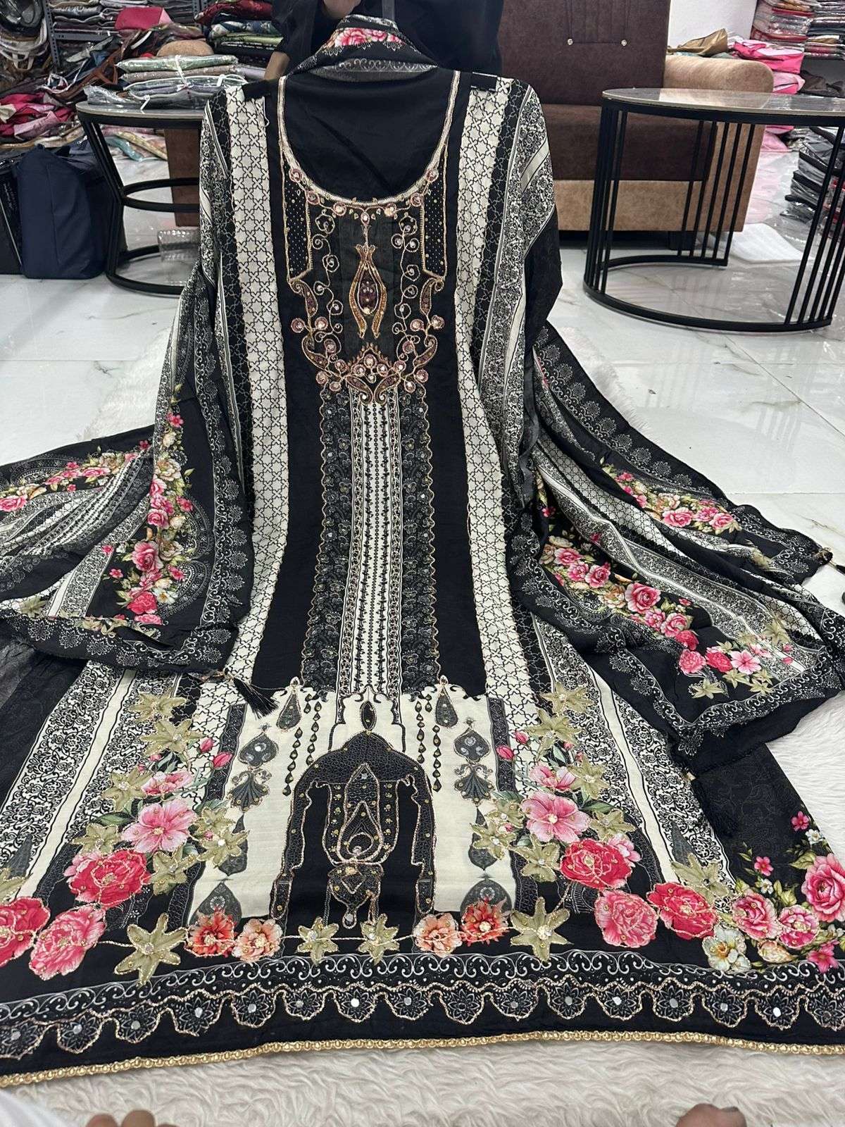 Falah Premium Maslin Collection Code - 50054 By Falah Designer Suits - 01
