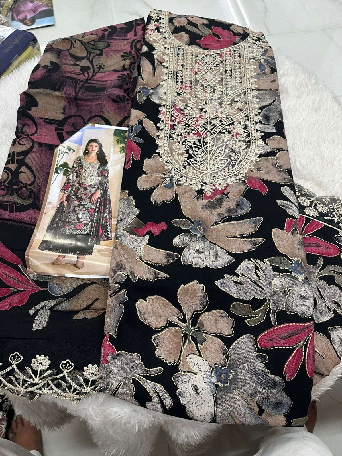 Falah Premium Rayon Collection Code - 50042 By Falah Designer Suits - 06