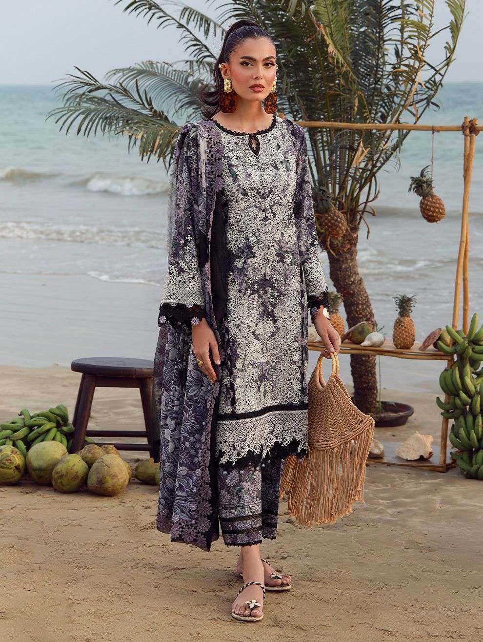 Flora 3 PC Lawn Collection 2026 Jade-04