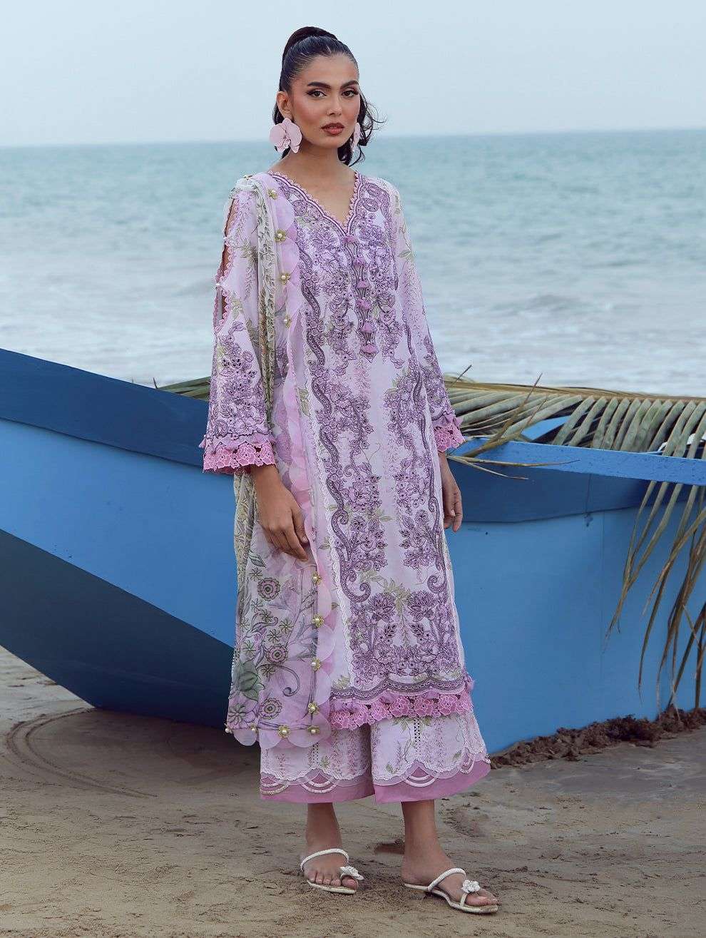 Flora 3 PC Lawn Collection 2026 Jade-06