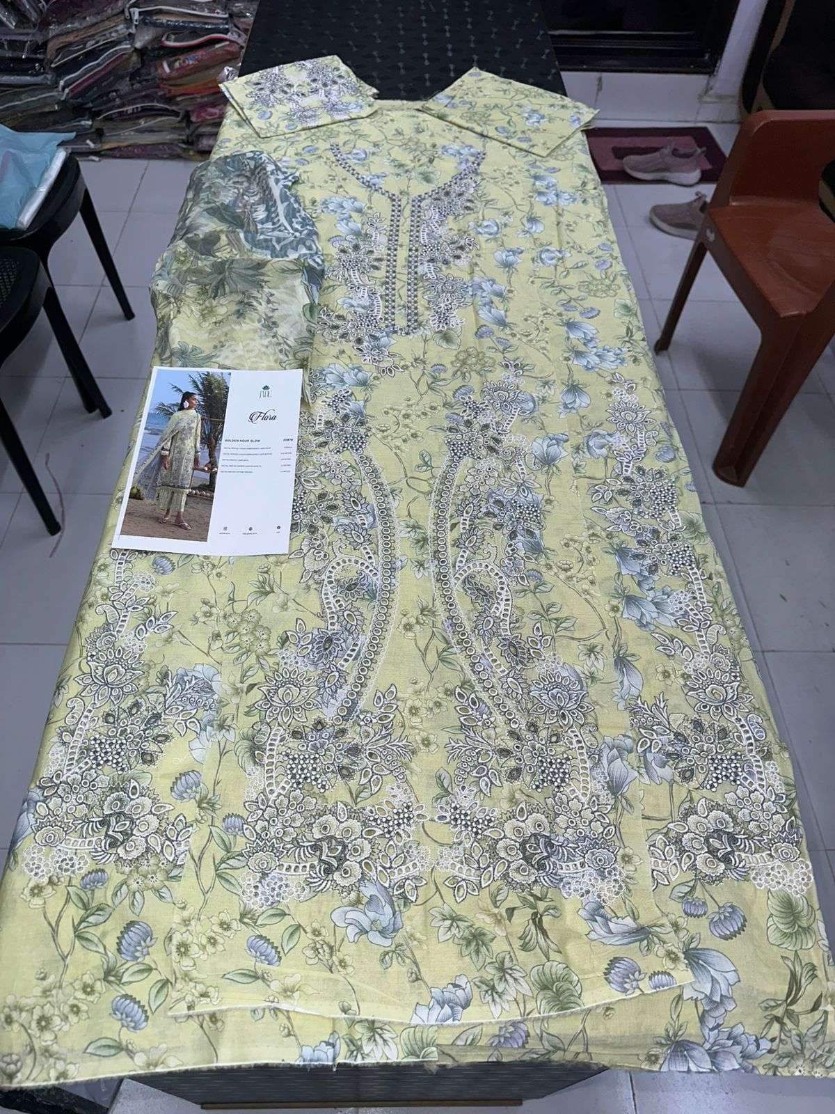 Flora 3 PC Lawn Collection 2026 Jade-11