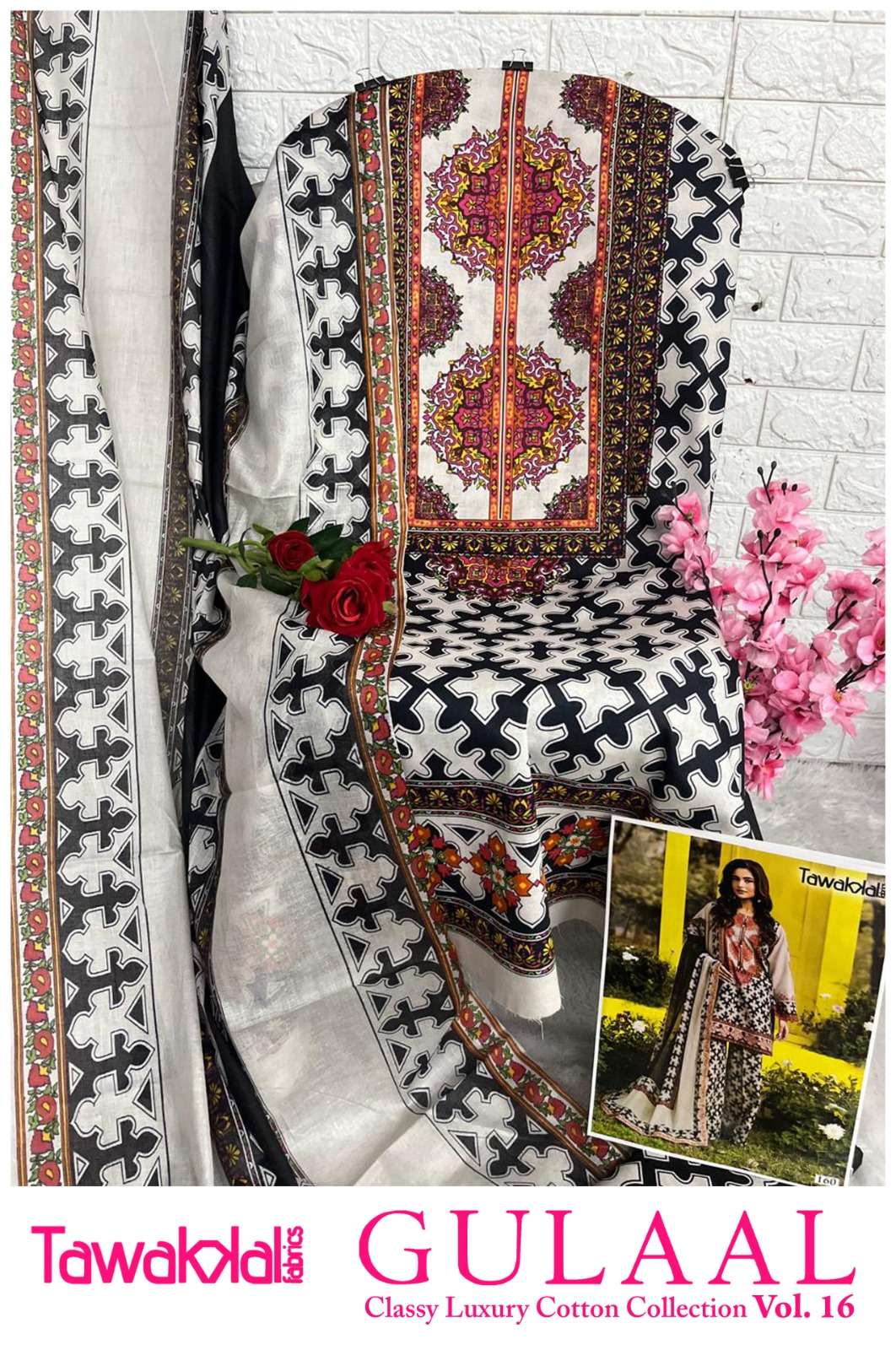 GULAAL CLASSY VOL - 16 OPEN & MODEL PIC BY TAWAKKAL FABRICS - 20