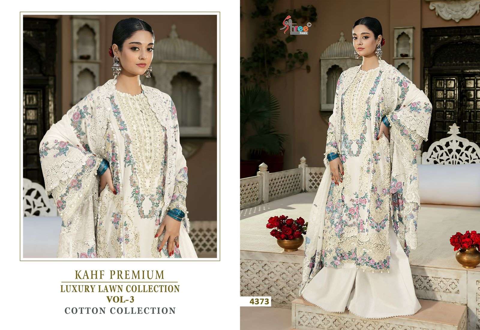 KAHF PREMIUM LUXURY LAWN COLLECTION VOL - 03 MODEL PIC BY SHREE FAB - 03