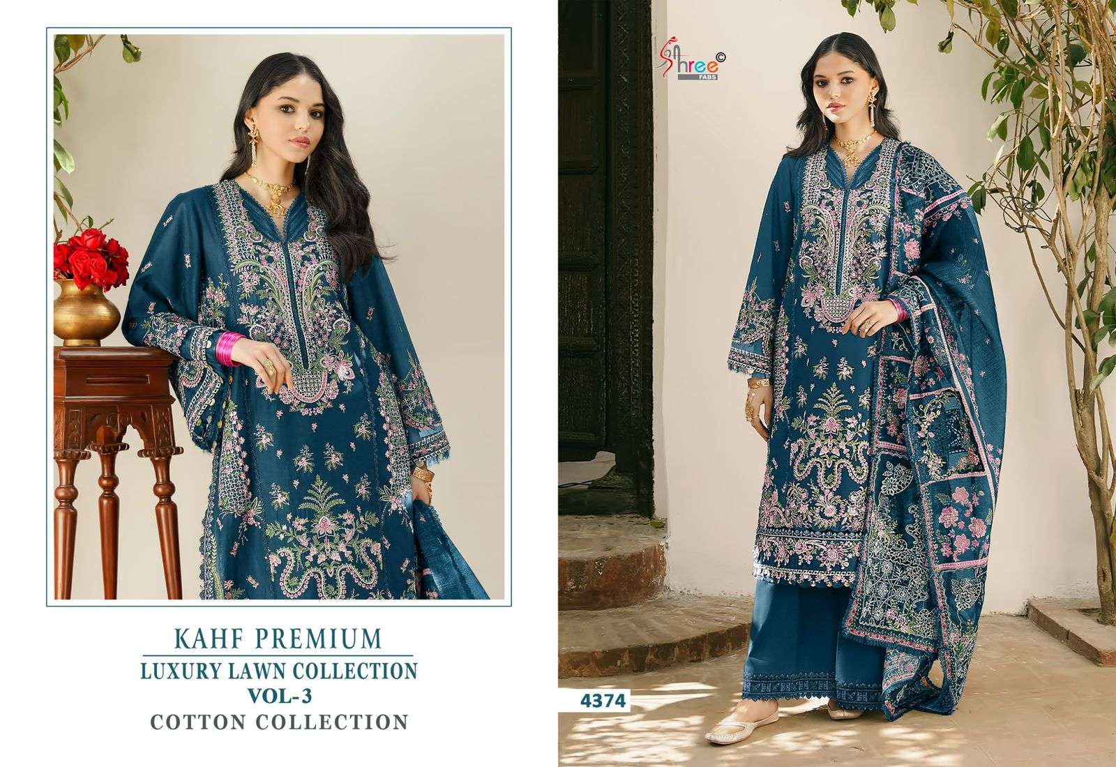 KAHF PREMIUM LUXURY LAWN COLLECTION VOL - 03 MODEL PIC BY SHREE FAB - 04