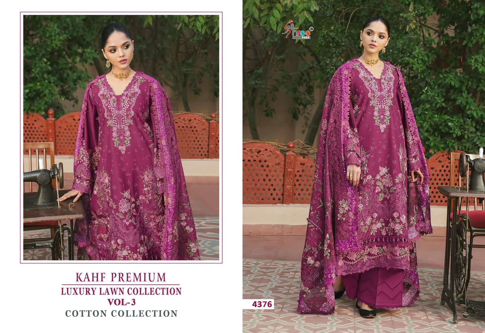 KAHF PREMIUM LUXURY LAWN COLLECTION VOL - 03 MODEL PIC BY SHREE FAB - 06