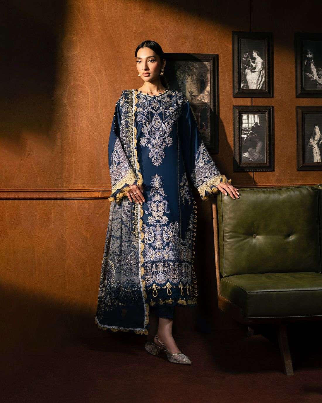 Le Premier Unstitched Embroidered Lawn 2026 by JADE-02