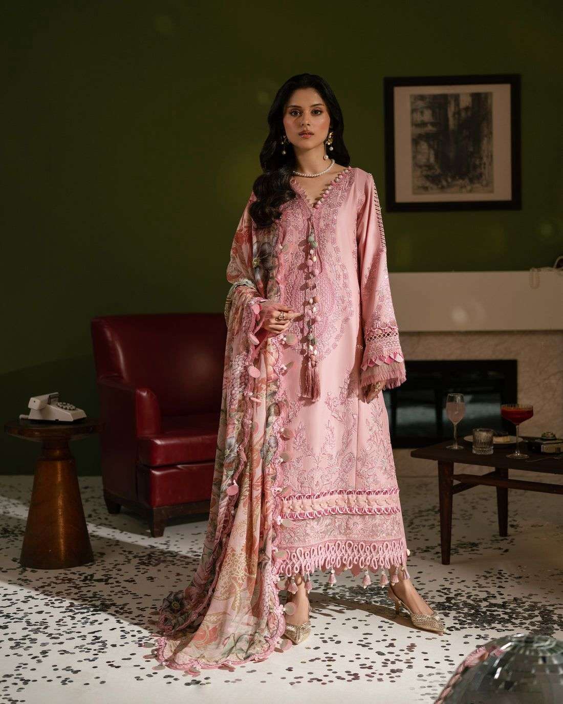 Le Premier Unstitched Embroidered Lawn 2026 by JADE-08