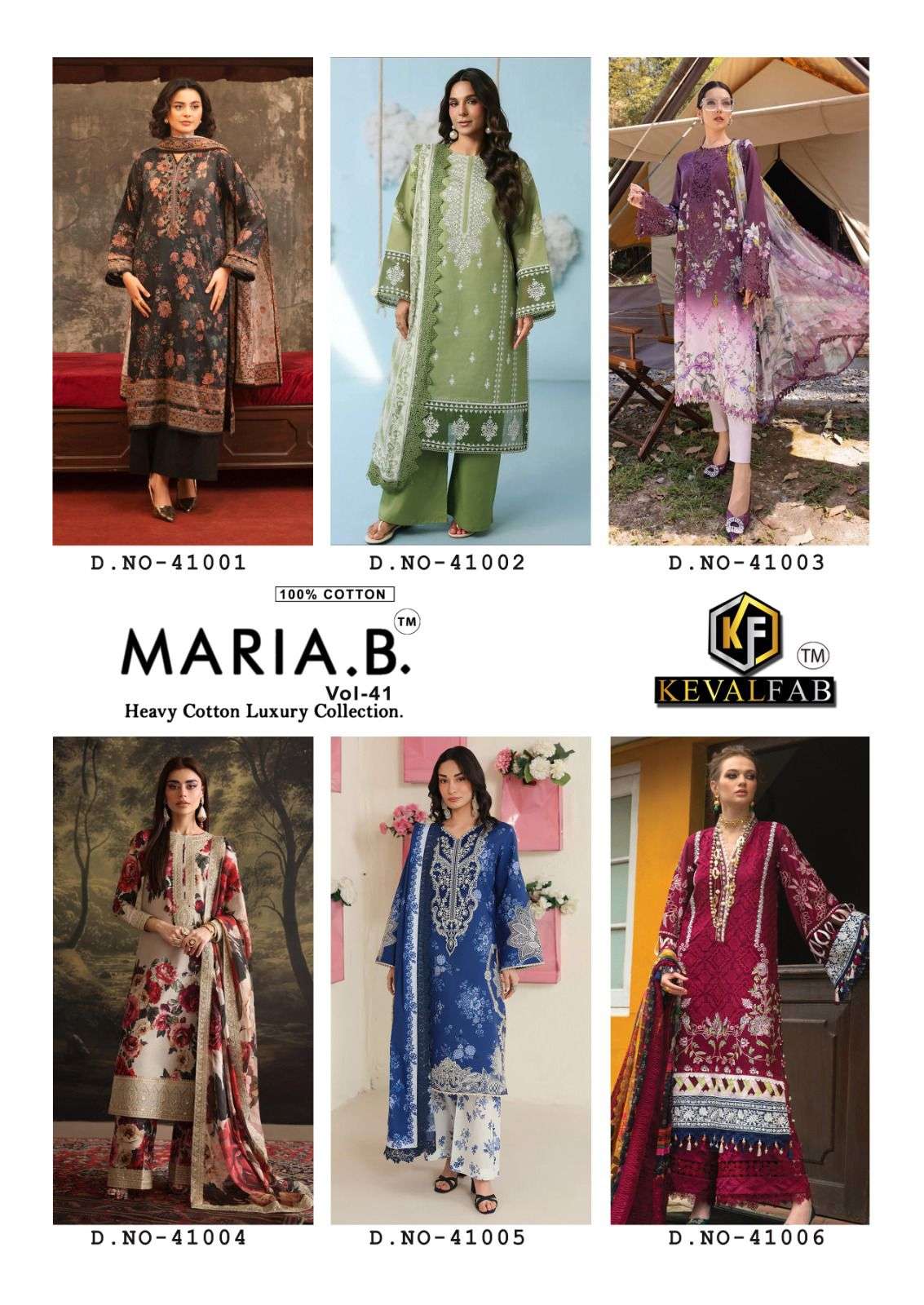 MARIA B VOL - 41 BY KEVAL FAB - 01 - 06