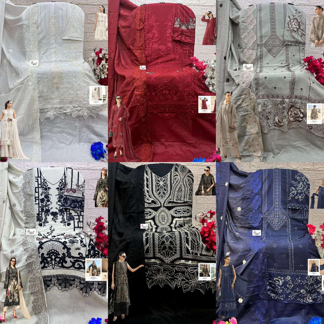 MARIYA B LUXURY LAWN COLLECTION VOL - 05 BY SHREE FABS - 01 - 06 A