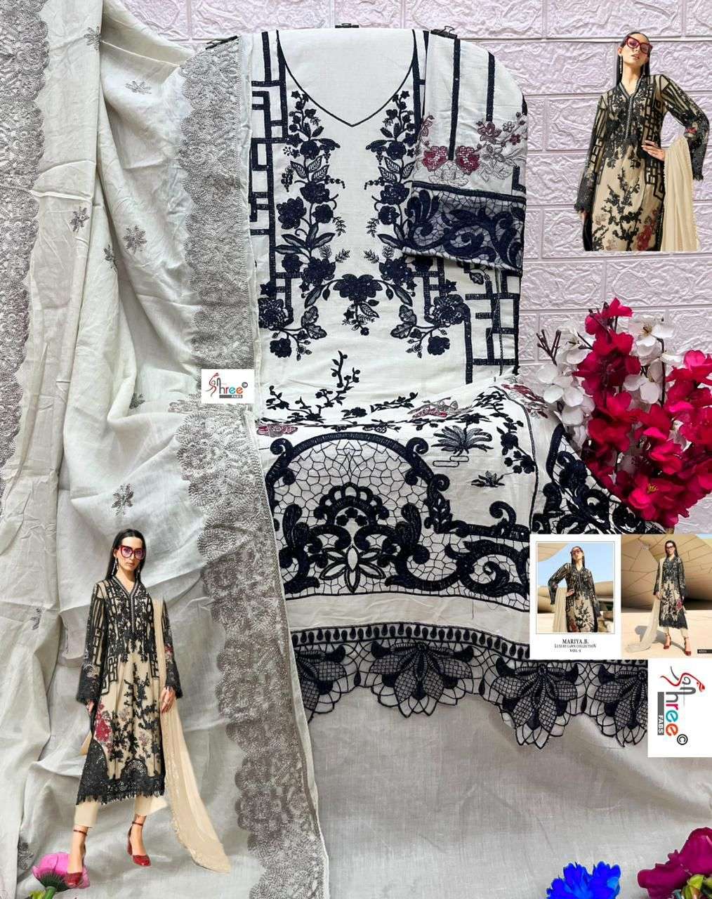 MARIYA B LUXURY LAWN COLLECTION VOL - 05 BY SHREE FABS - 04