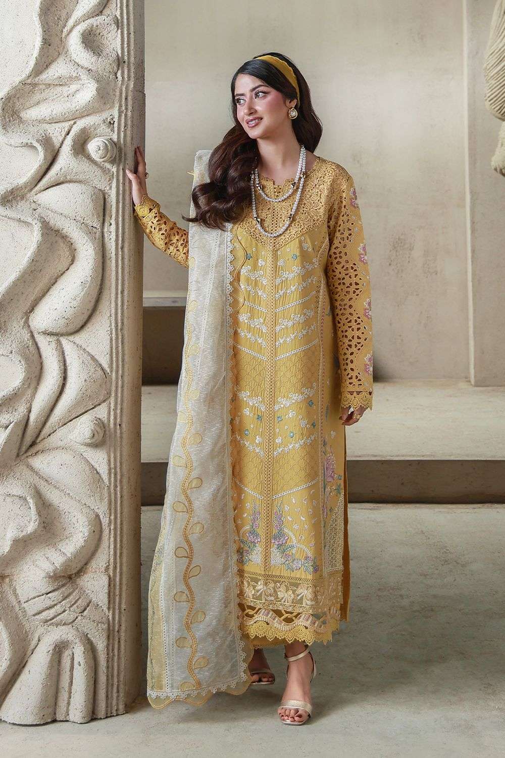 Saagar Luxury Festive Lawn Collection 2026 Aabyaan-06