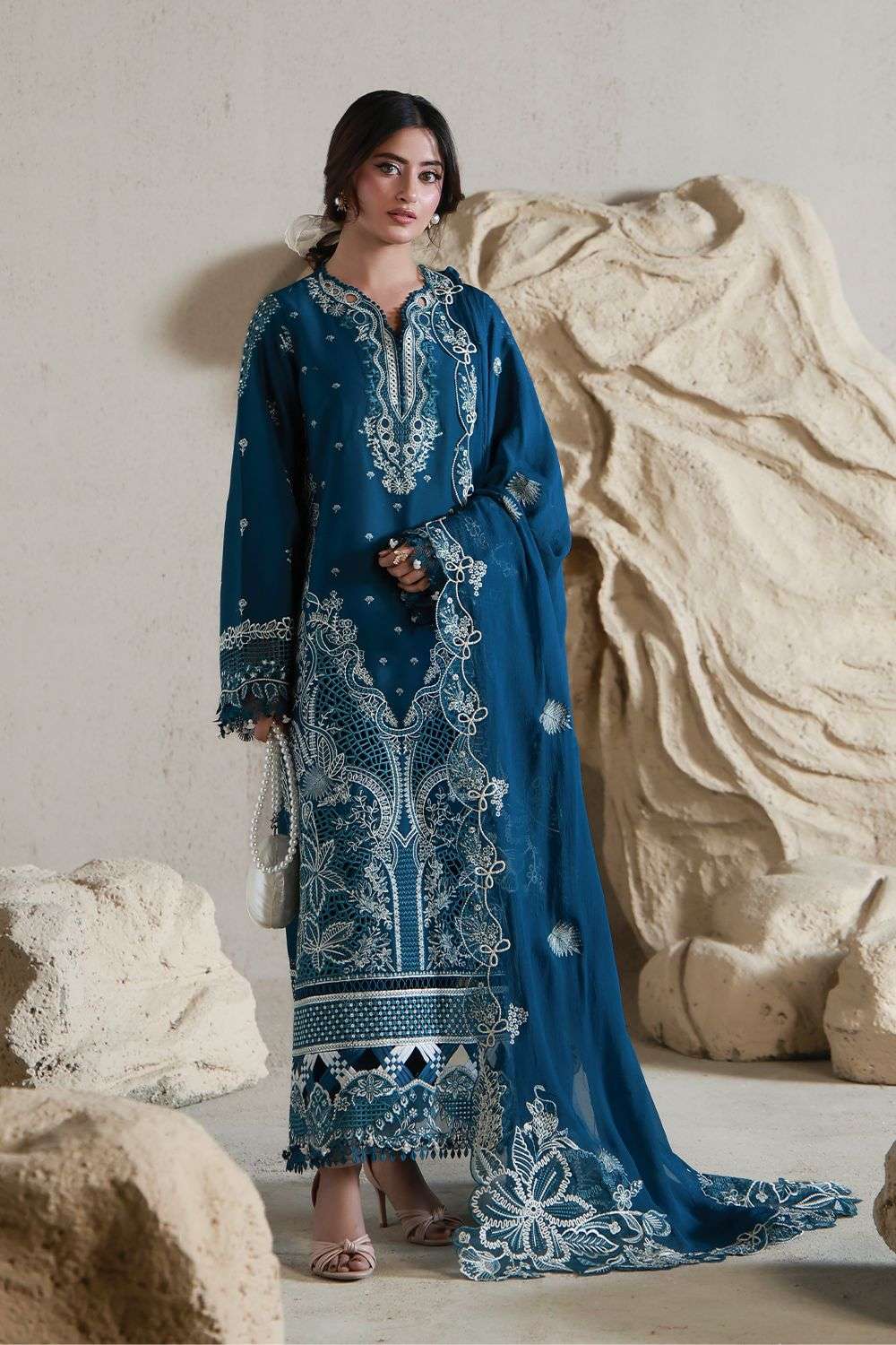Saagar Luxury Festive Lawn Collection 2026 Aabyaan-07