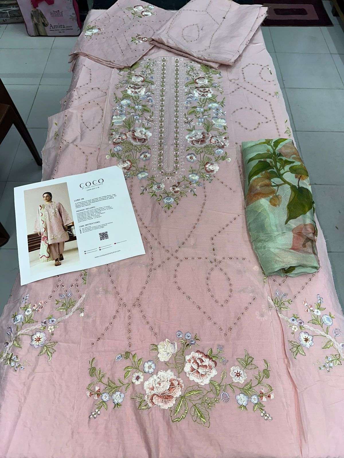 COCO VOL - 02 LUXURY DIGITAL PRINTED & EMBROIDERED LAWN BY ZARA SHAHJAHAN - 01